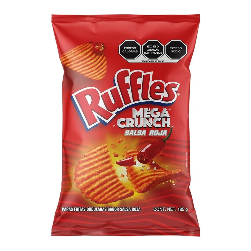 Botana Ruffles Mega Crunch Salsa Roja 42 gr