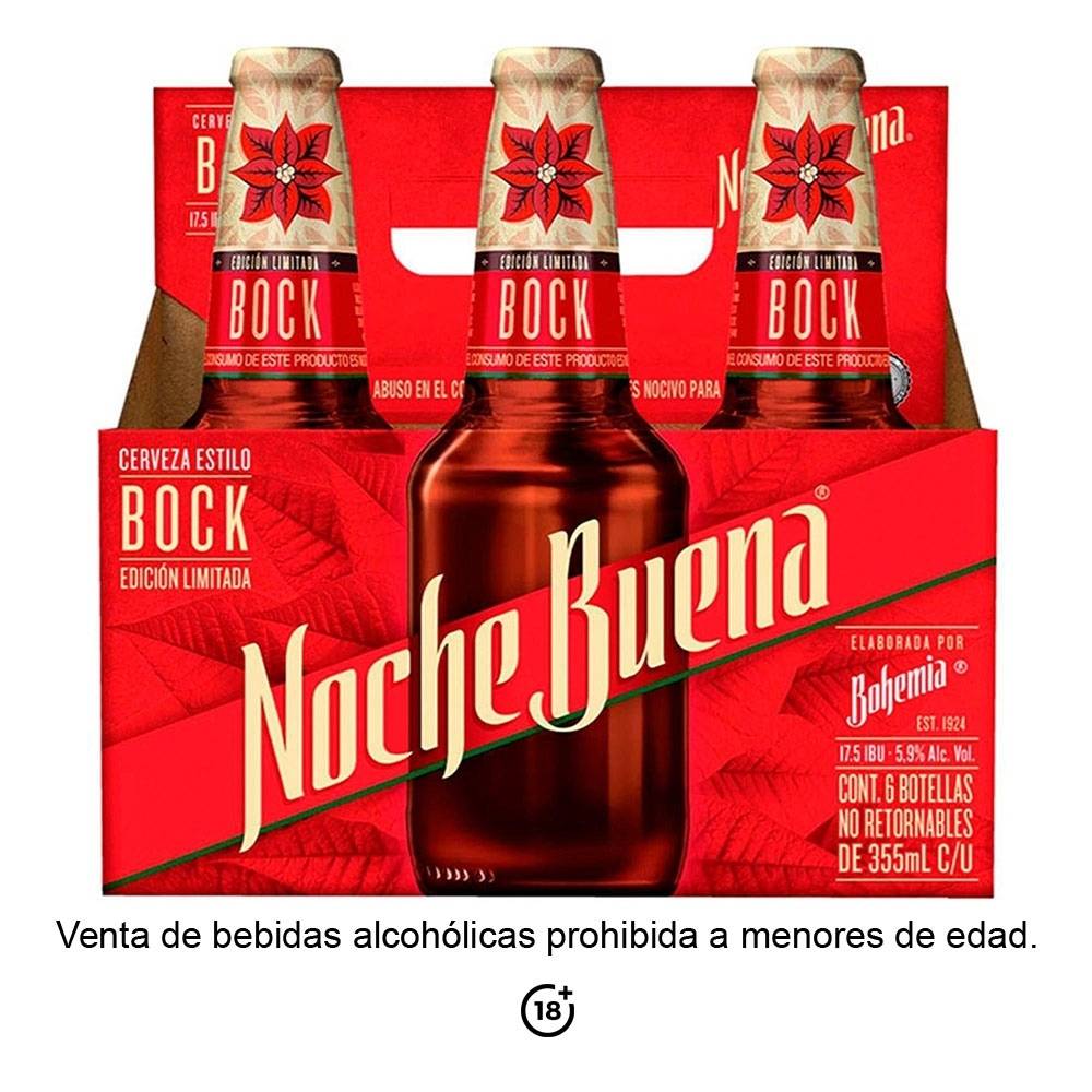 Cerveza Noche Buena 6Pack Botella 355 ml
