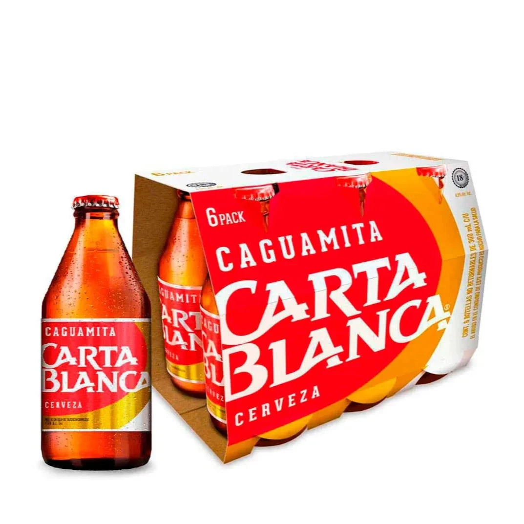 Cerveza Carta Blanca Caguamitas 6Pack Botella