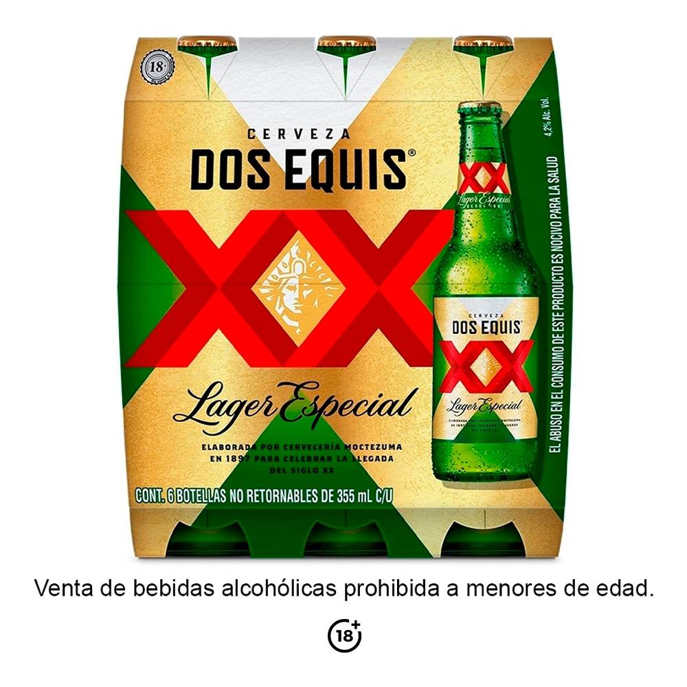 Cerveza Dos Equis Lager 6Pack Botella 355 ml